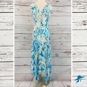 Muse silk dress with slip rhinestones tulle hem